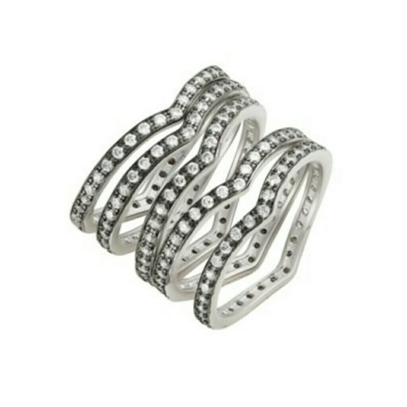 ⬇💲250❕ Freida Rothman 5 Stackable Rings - Picture 1 of 8